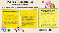 Informatīvs attēls par pacientu drošību