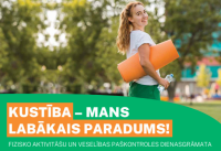 Bukleta vāka attēls sieviete ar oranžu vinkrošanas paklāju