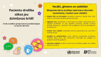 Informatīvs attēls par pacientu drošību