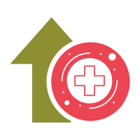 Zaļa bulta v;ersta uz augšu