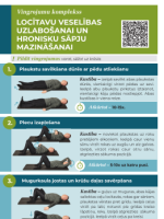 Vīrietis vingro uz paklājiņa